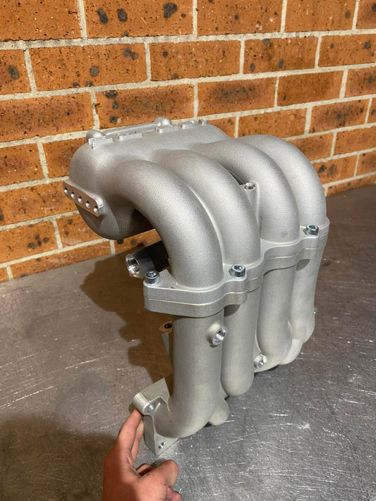 13B RE upper and lower aftermarket intake