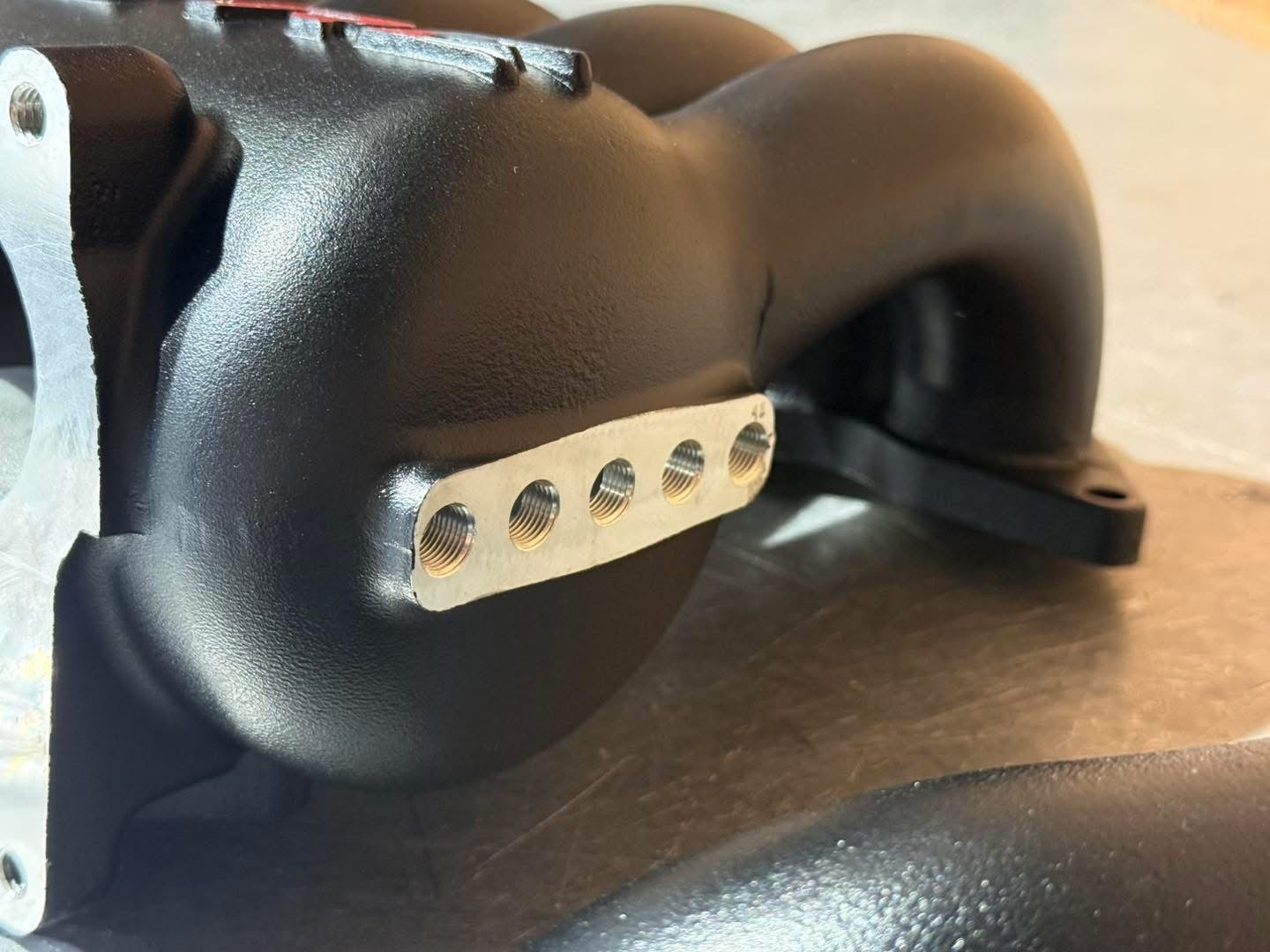 13B RE upper and lower aftermarket intake
