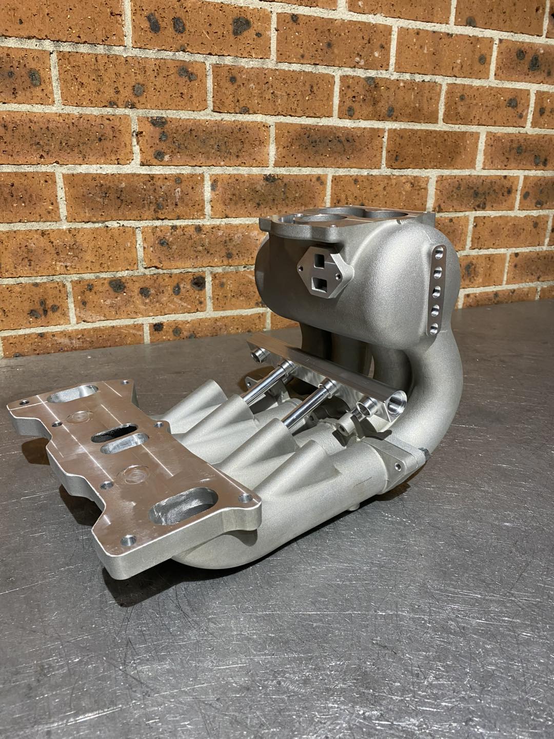 13B RE upper and lower aftermarket intake