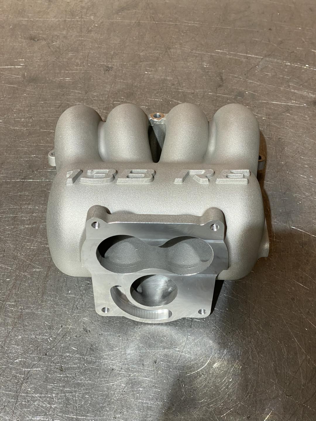 13B RE upper and lower aftermarket intake