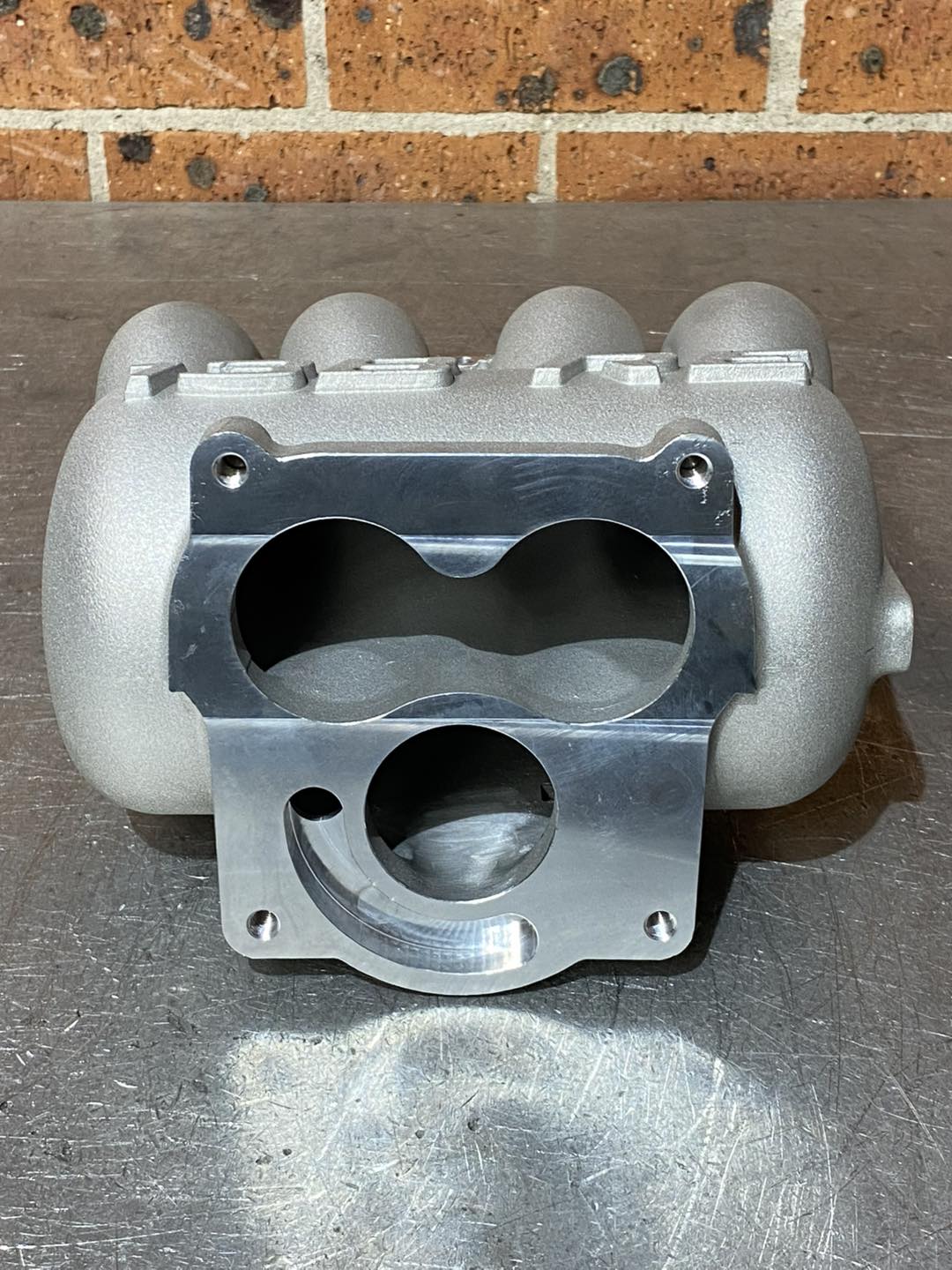 13B RE upper and lower aftermarket intake